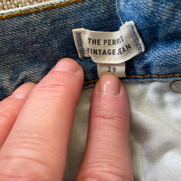- Madewell size 31P The Petite Perfect Vintage Jean in Fitzgerald Wash H89… - Picture 8 of 9